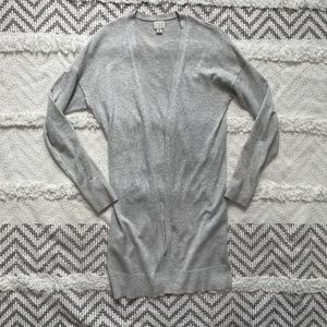 Target’s A New Day Size XS Long Fitted Open Grey Cardigan